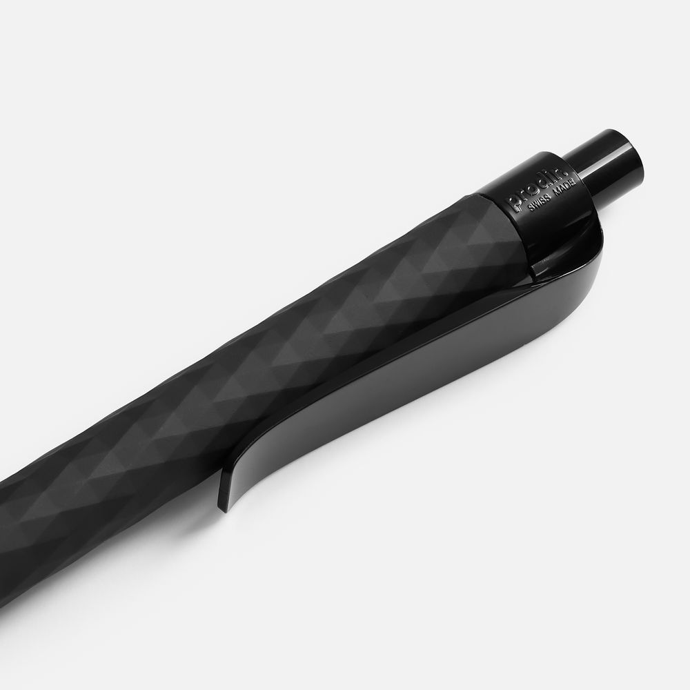 Ручка шариковая Prodir QS01 PRP-P Soft Touch, черная / Миниатюра WWW (1000)