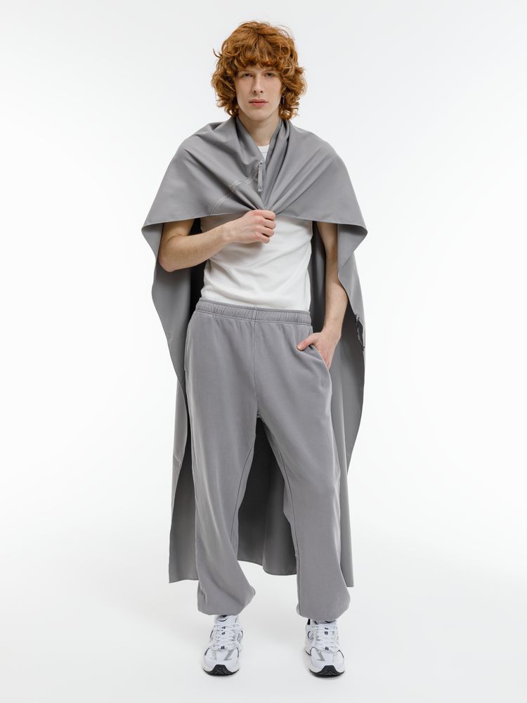 Полотенце спортивное Hard Work, серое / Миниатюра модельного (1000)