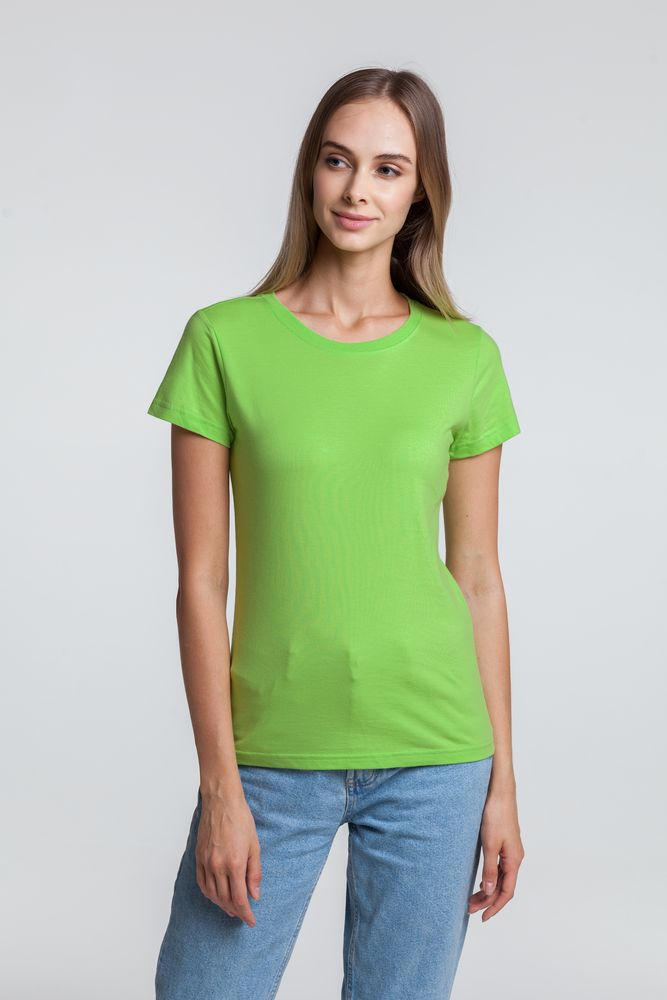 Футболка женская T-bolka Lady, зеленое яблоко / Миниатюра WWW (1000)