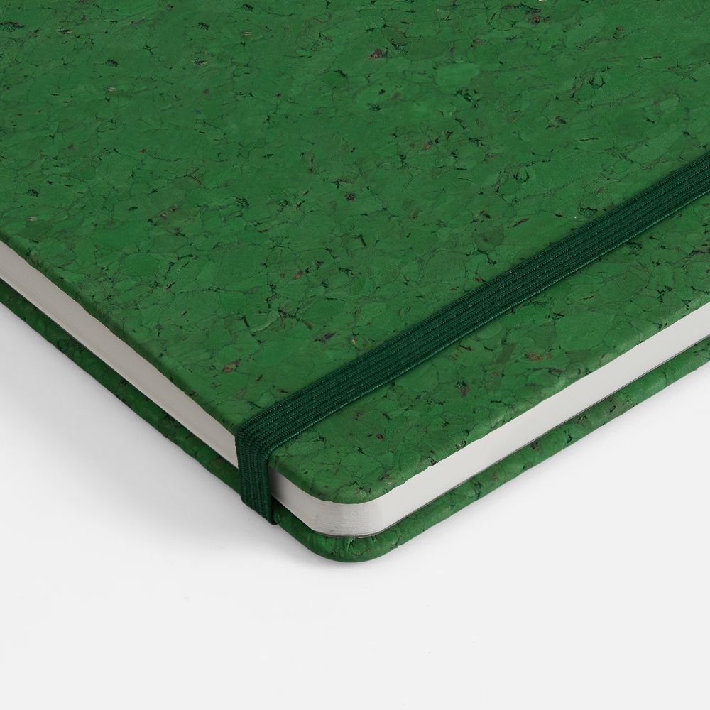 Блокнот Cork County, зеленый / Миниатюра WWW (1000)