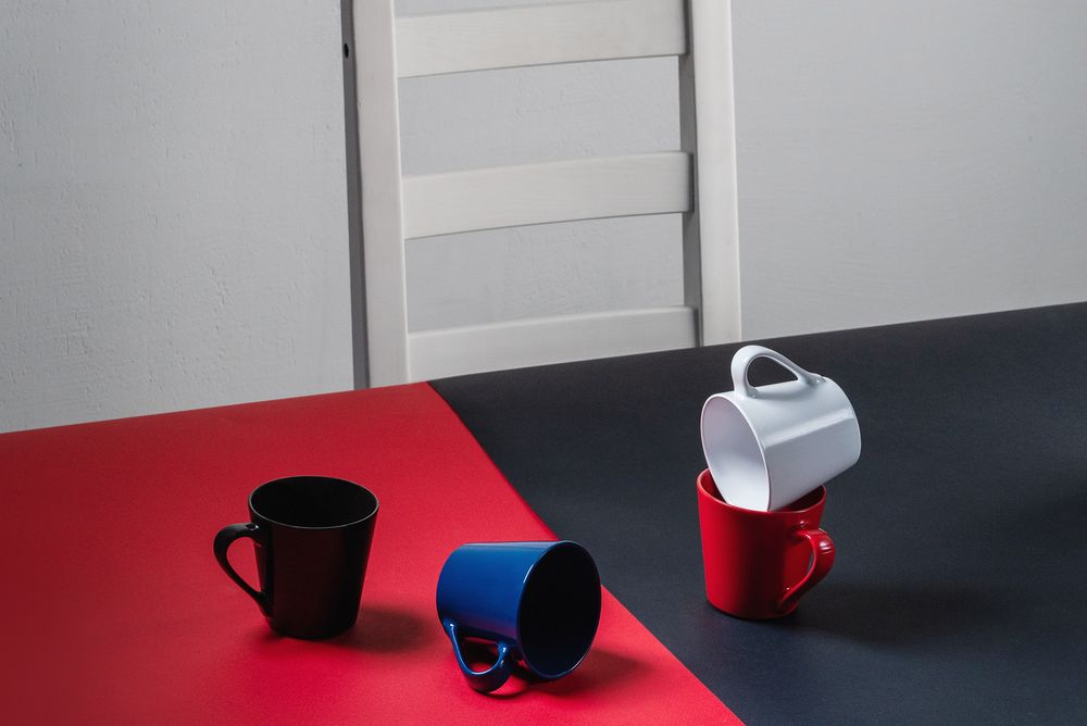 Кружка Modern Bell Classic, глянцевая, синяя / Миниатюра WWW (1000)