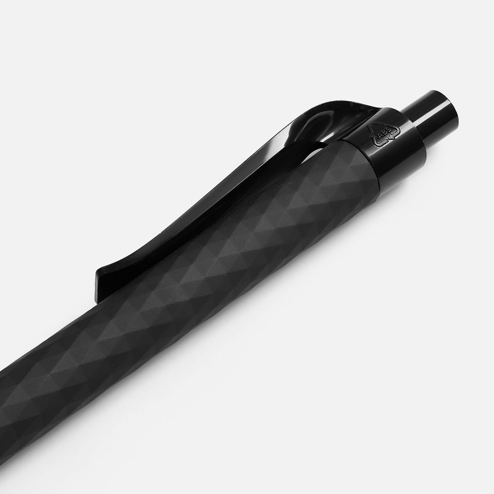 Ручка шариковая Prodir QS01 PRP-P Soft Touch, черная / Миниатюра WWW (1000)