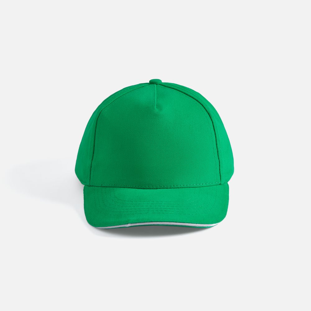 Бейсболка Long Beach, ярко-зеленая с белым / Миниатюра WWW (1000)