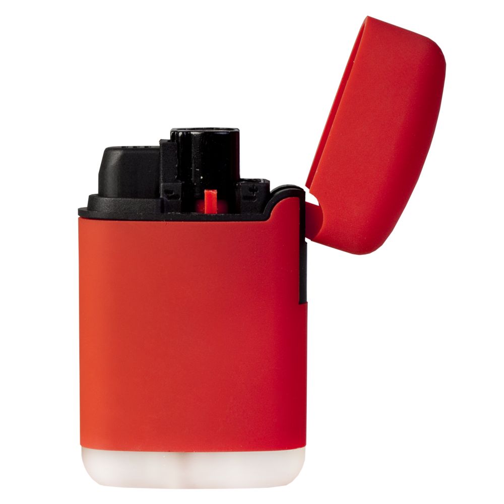 Зажигалка Zenga, турбо, многоразовая, красная / Миниатюра WWW (1000)