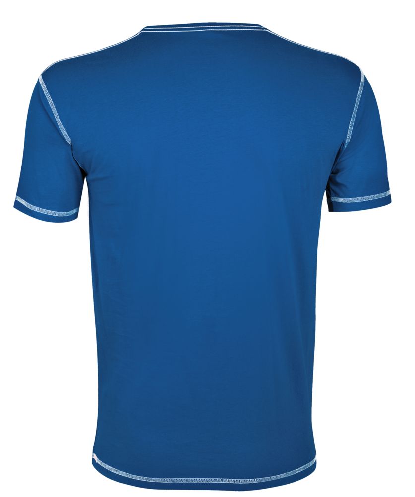 Футболка мужская Mustang 150, ярко-синяя с белым / Миниатюра WWW (1000)