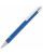 Ручка шариковая Button Up, синяя с серебристым