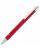 Ручка шариковая Button Up, красная с серебристым