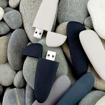 Флешка Pebble Type-C, USB 3.0, серая, 32 Гб / Миниатюра WWW (1000)