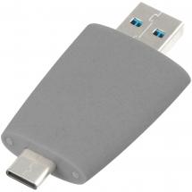 Флешка Pebble Type-C, USB 3.0, серая, 32 Гб / Миниатюра WWW (1000)