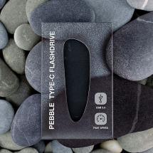 Флешка Pebble Type-C, USB 3.0, черная, 32 Гб / Миниатюра WWW (1000)