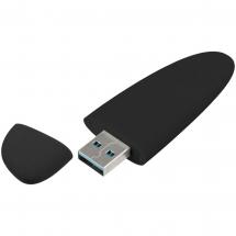 Флешка Pebble Type-C, USB 3.0, черная, 32 Гб / Миниатюра WWW (1000)