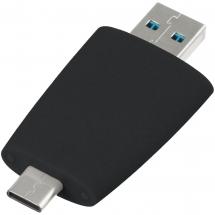 Флешка Pebble Type-C, USB 3.0, черная, 32 Гб / Миниатюра WWW (1000)