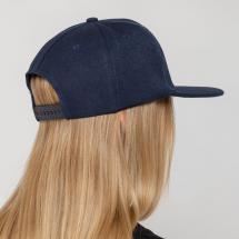 Бейсболка Snapback с прямым козырьком, темно-синяя / Миниатюра WWW (1000)