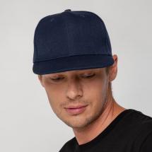 Бейсболка Snapback с прямым козырьком, темно-синяя / Миниатюра WWW (1000)