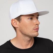 Бейсболка Snapback с прямым козырьком, белая / Миниатюра WWW (1000)