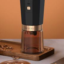 Портативная кофемолка Electric Coffee Grinder, черная с оранжевым / Миниатюра WWW (1000)