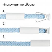 Наконечник для шнурка Nozzle, S, белый / Миниатюра WWW (1000)