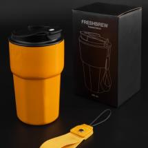Термостакан Freshbrew, оранжевый / Миниатюра имиджевого (1000)