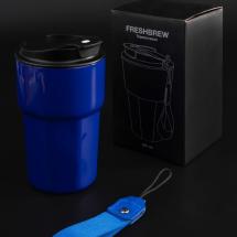 Термостакан Freshbrew, синий / Миниатюра имиджевого (1000)