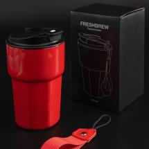 Термостакан Freshbrew, красный / Миниатюра имиджевого (1000)