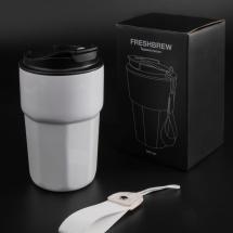 Термостакан Freshbrew, белый / Миниатюра имиджевого (1000)