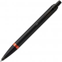 Ручка шариковая Parker IM Professionals Flame Orange BT, черная с оранжевым