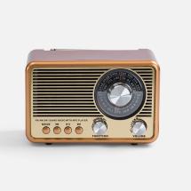 Bluetooth-колонка с радио Listenberg, коричневая / Миниатюра WWW (1000)
