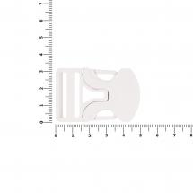 Застежка-пряжка одностороняя Triden, белый / Миниатюра WWW (1000)