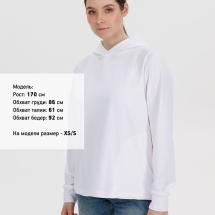 Худи унисекс Morfiss, белое / Миниатюра модельного (1000)