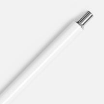 Ручка шариковая Slim Beam, белая / Миниатюра WWW (1000)