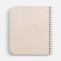 Блокнот на пружине Woodpad на заказ / Миниатюра WWW (1000)