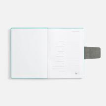 Ежедневник Grande Strap на заказ, датированный, бирюзовый / Миниатюра WWW (1000)