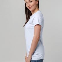 Футболка женская T-bolka Stretch Lady, белая (холодный оттенок) / Миниатюра WWW (1000)