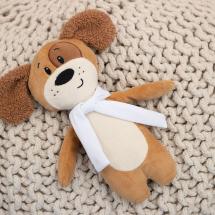 Мягкая игрушка Beastie Toys, собачка с белым шарфом / Миниатюра WWW (1000)