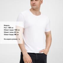Футболка унисекс Senti, белая / Миниатюра модельного (1000)