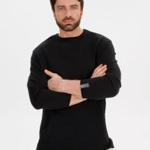 Лонгслив унисекс Siluetti Fuori, черный / Миниатюра WWW (1000)