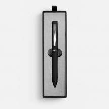 Ручка шариковая Bolt Soft Touch в футляре, черная / Миниатюра WWW (1000)