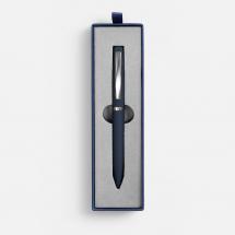 Ручка шариковая Bolt Soft Touch в футляре, синяя / Миниатюра WWW (1000)