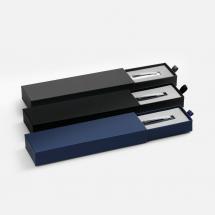 Ручка шариковая Bolt Soft Touch в футляре, синяя / Миниатюра WWW (1000)