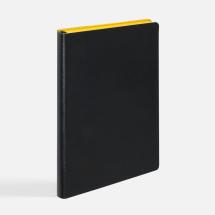 Ежедневник Doppio, недатированный, черный с желтым / Миниатюра WWW (1000)