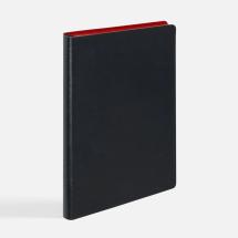 Ежедневник Doppio, недатированный, черный с красным / Миниатюра WWW (1000)