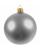 Елочный шар Gala Matt в коробке, серебристый, 10 см