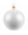 Елочный шар Gala Matt в коробке, белый, 10 см