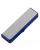 Флешка Ferrum, серебристая с синим, 8 Гб