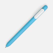 Ручка шариковая Swiper Soft Touch, голубая с белым / Миниатюра WWW (1000)