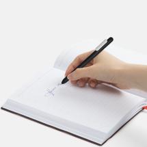 Ручка шариковая Swiper Soft Touch, черная с белым / Миниатюра WWW (1000)