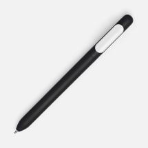 Ручка шариковая Swiper Soft Touch, черная с белым / Миниатюра WWW (1000)