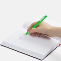 Ручка шариковая Swiper Soft Touch, зеленая с белым / Миниатюра WWW (1000)