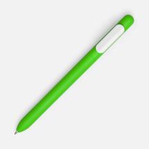 Ручка шариковая Swiper Soft Touch, зеленая с белым / Миниатюра WWW (1000)