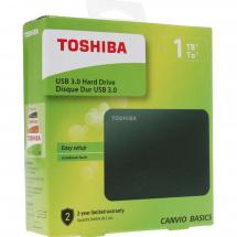 Внешний диск Toshiba Canvio, USB 3.0, 1Тб, черный / Миниатюра WWW (1000)